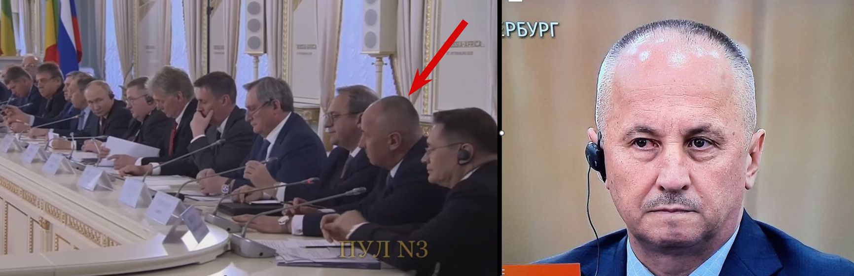 Генерал Аверьянов в составе официальной российской делегации