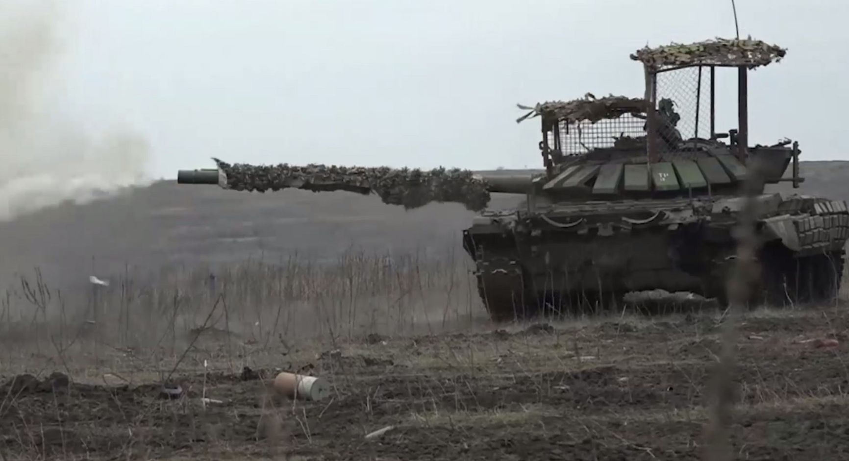 Russian T-80 tank near Robotyne.
