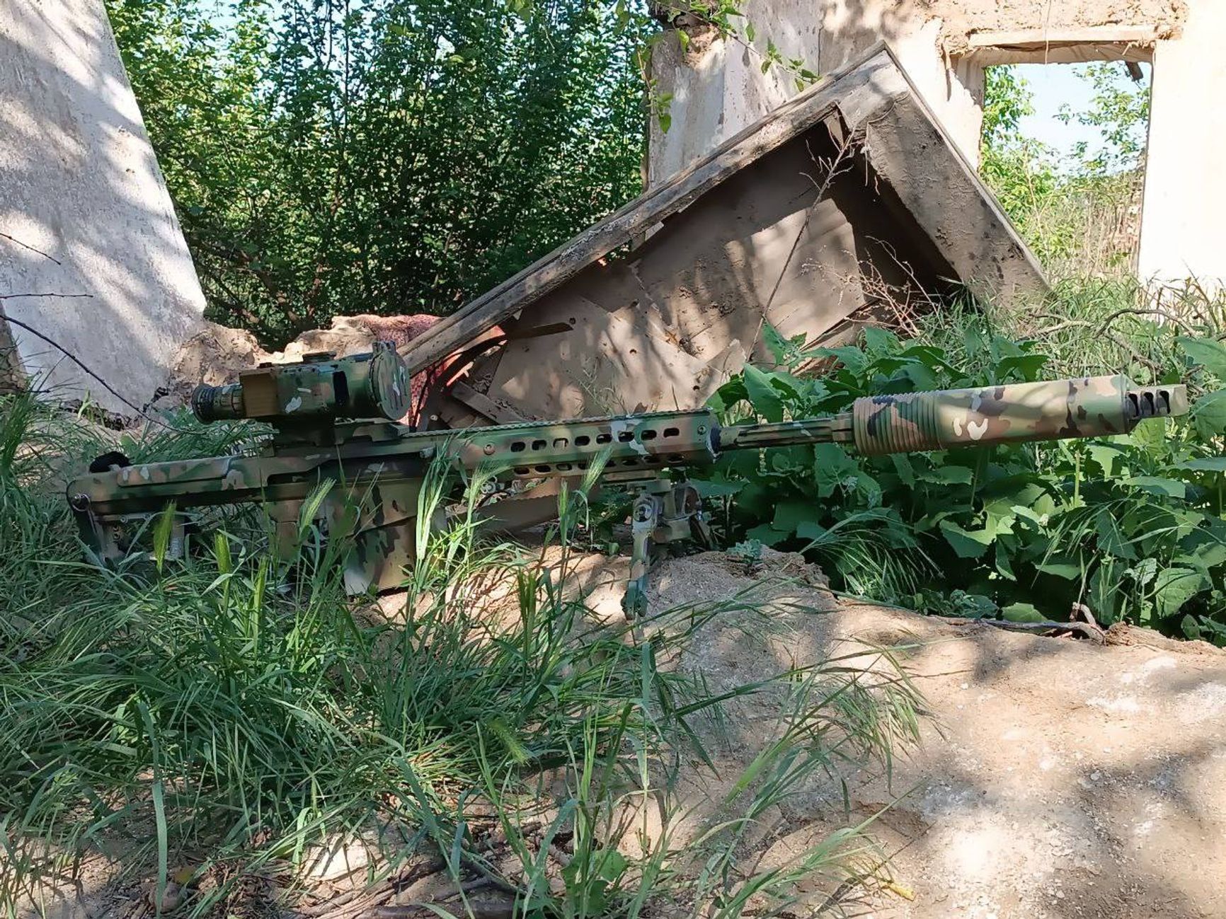 Винтовка Barrett M107A1 российских снайперов на Запорожском направлении