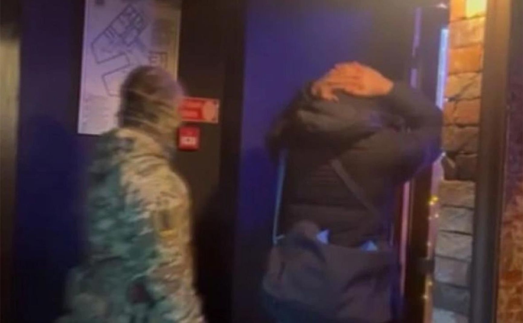 Elton Bar in Krasnoyarsk being raided by the police