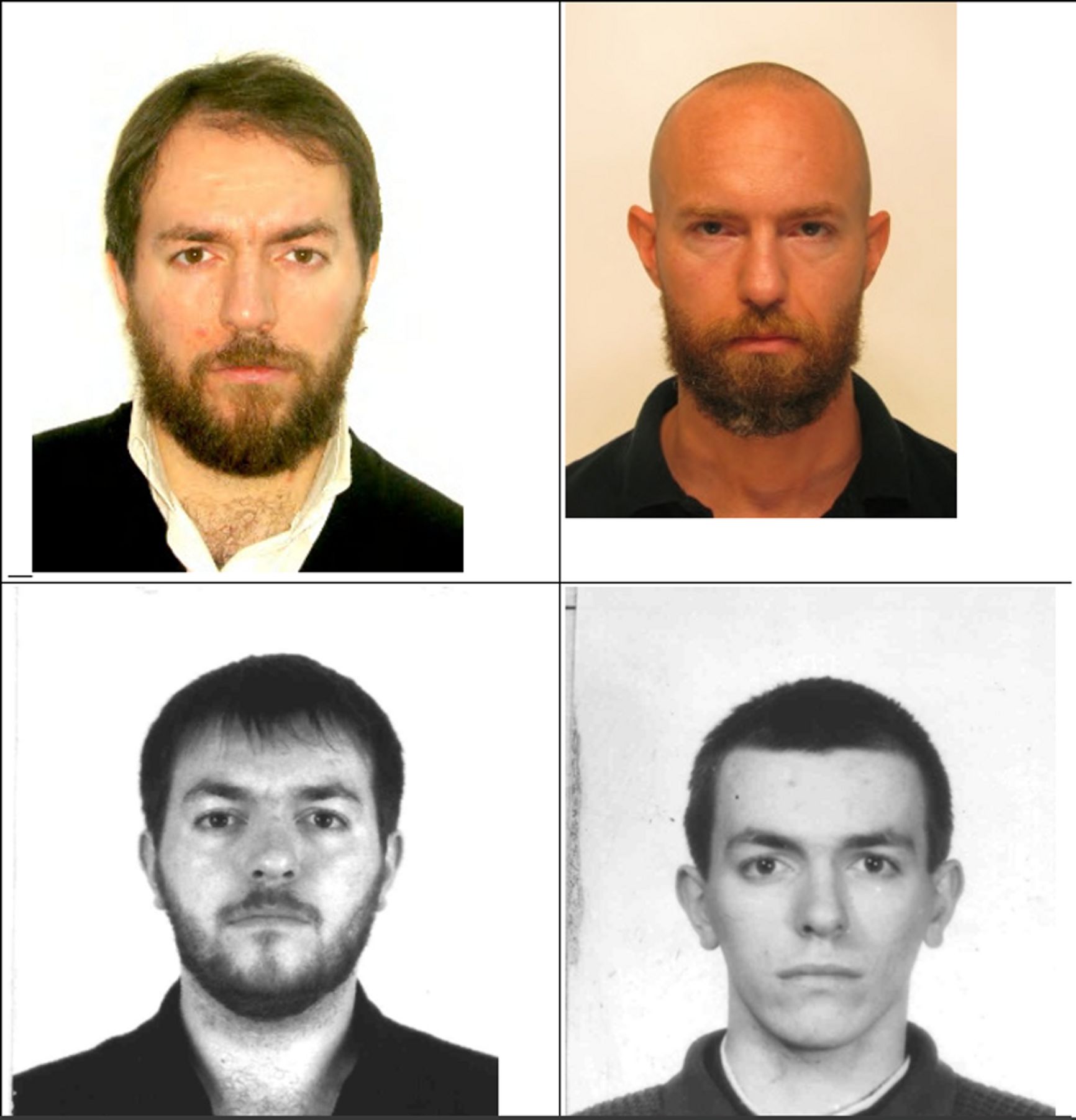 At top, Jan Marsalek. At bottom, the man whose identity he has assumed in Russia, Orthodox priest Konstanin Baiazov.