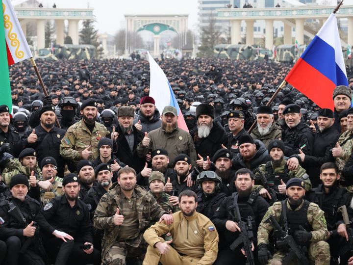 На сайте Минобороны России размещены фотографии чеченских боевиков