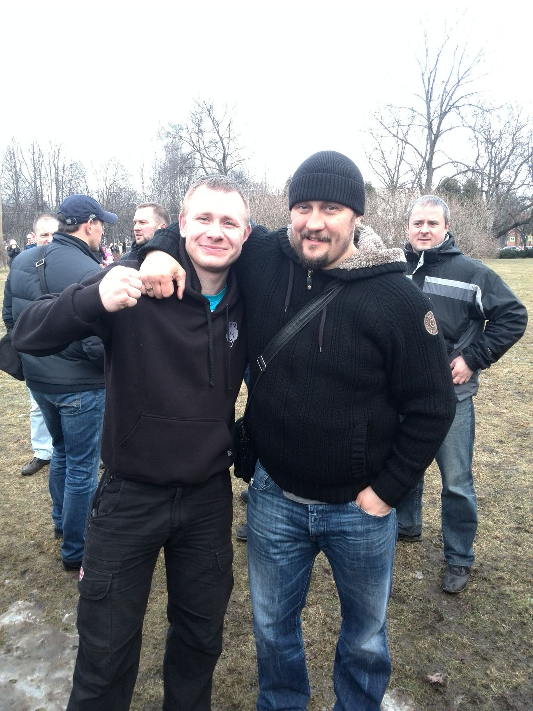 Алексей Савинский с лидером «Сопротивления» Романом Зенцовым