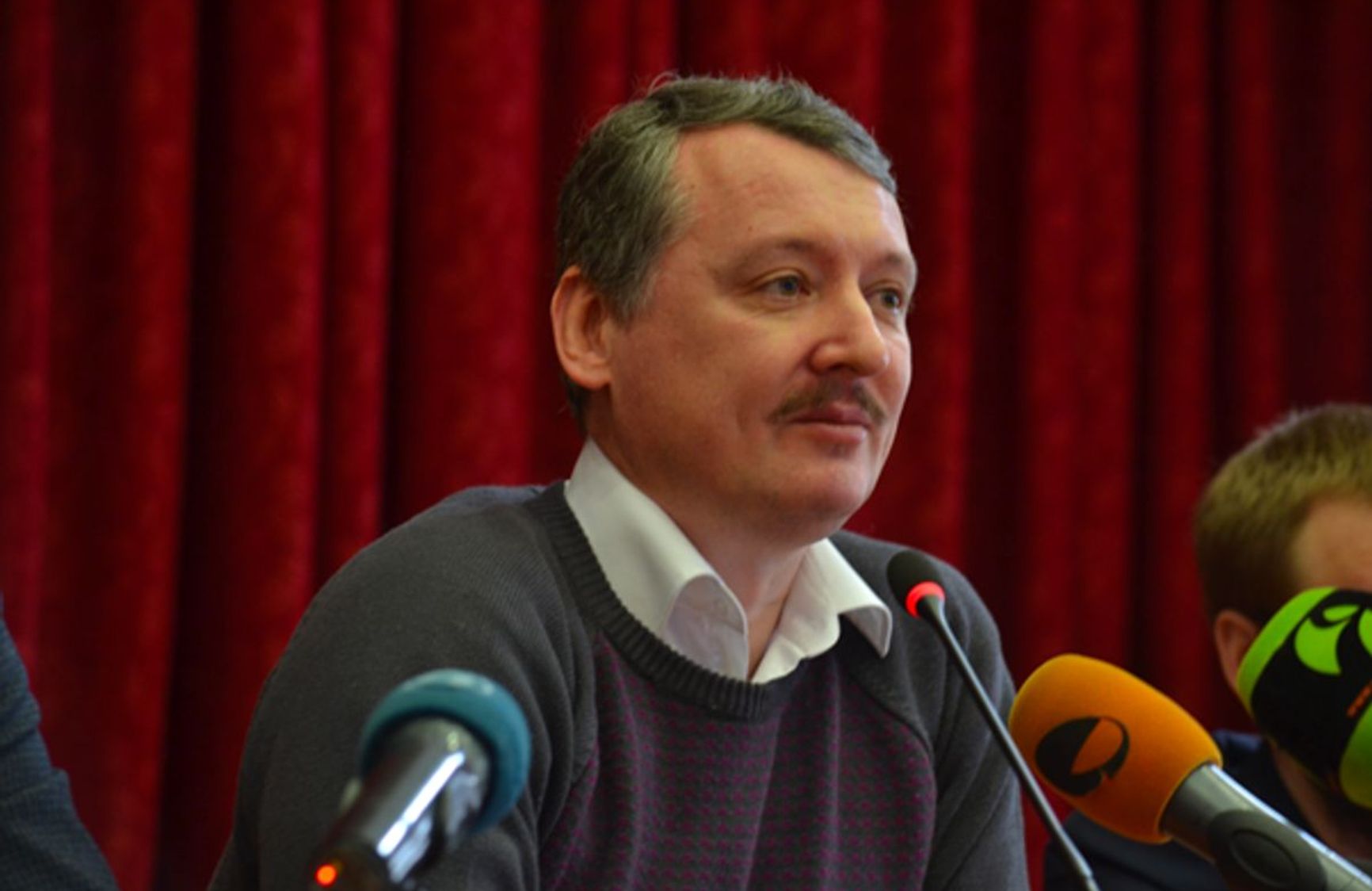 Girkin at a press conference in Yekaterinburg on March 14, 2015