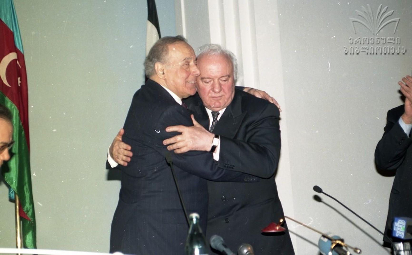 Heydar Aliyev and Eduard Shevarnadze