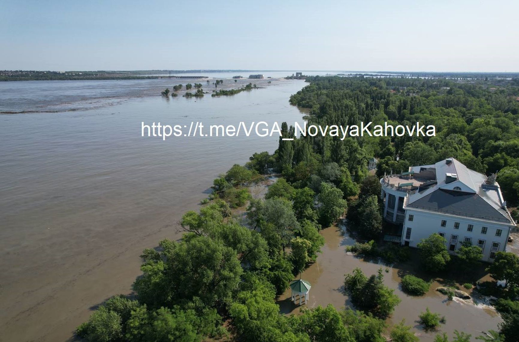 В центральной части Новой Каховки на 8 утра чрезвычайной ситуации нет, в прибрежной части есть подтопления