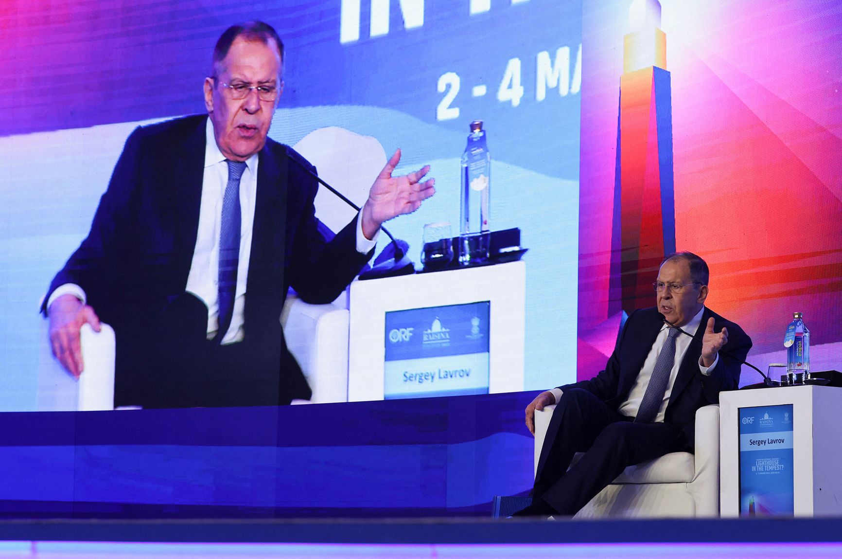 Sergey Lavrov at the Raisina Dialogue conference