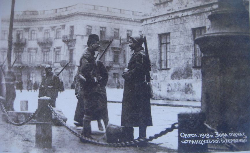 Французские солдаты в Одессе зимой 1918–1919 года