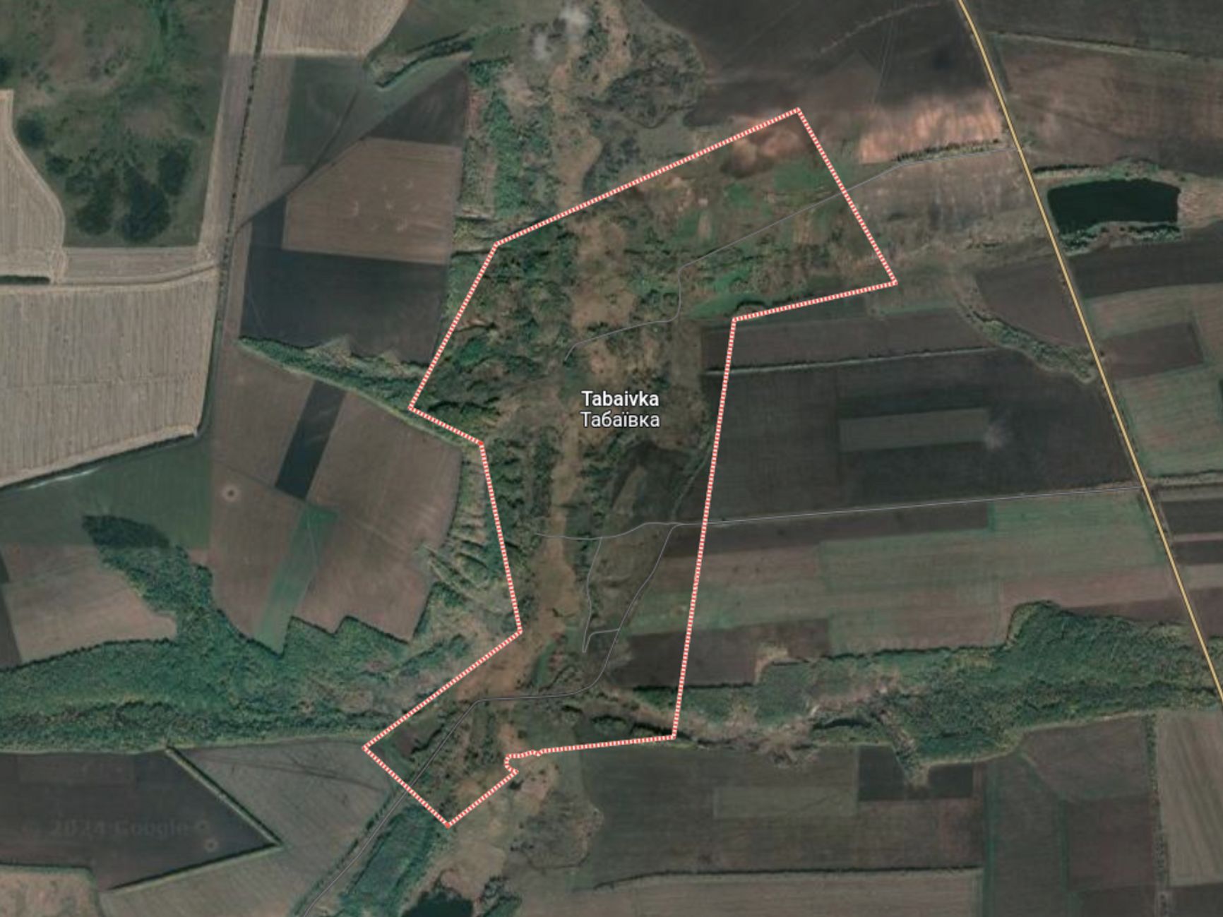 Табаевка на карте Google Maps
