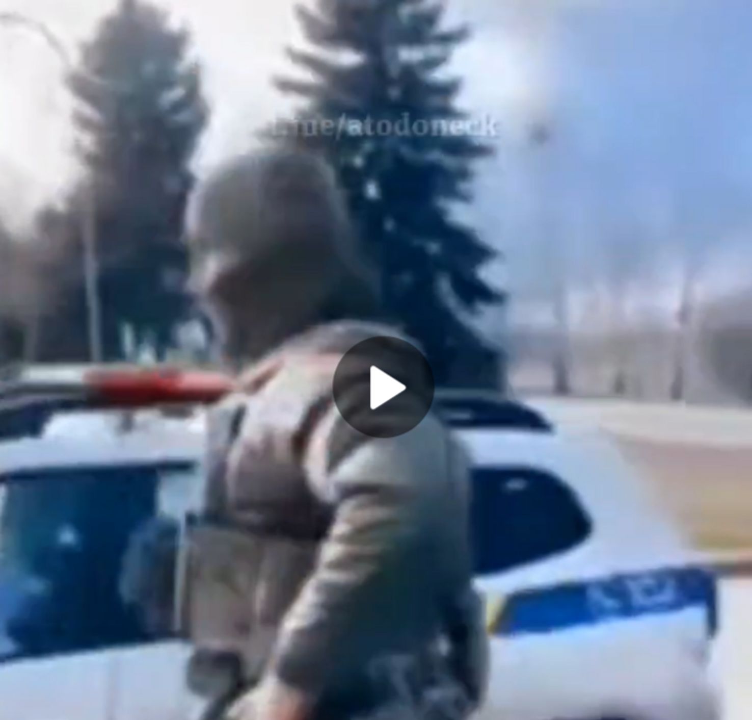Скриншот видео Telegram-канала «АТО Донецк 🅉 | Новости»