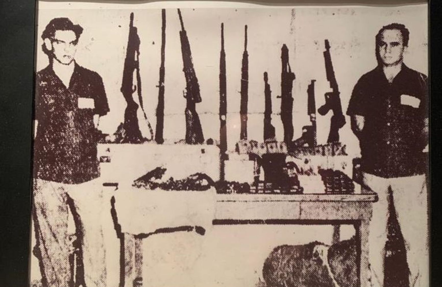 Weapons seized by the authorities from Fuentes-Cid's group (photo from his personal archive)