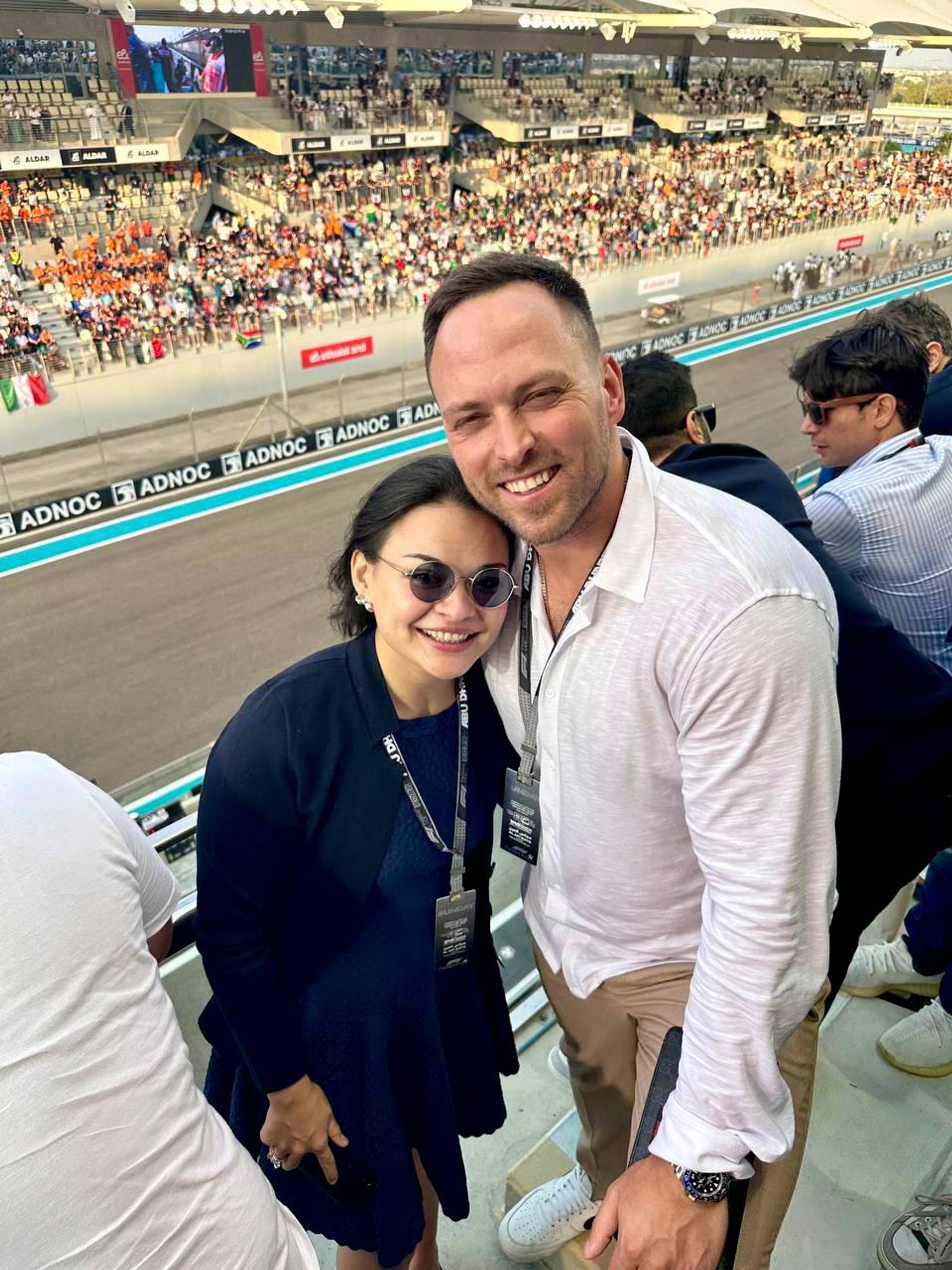 Ксения Шойгу с мужем в Абу-Даби в ноябре 2022 года