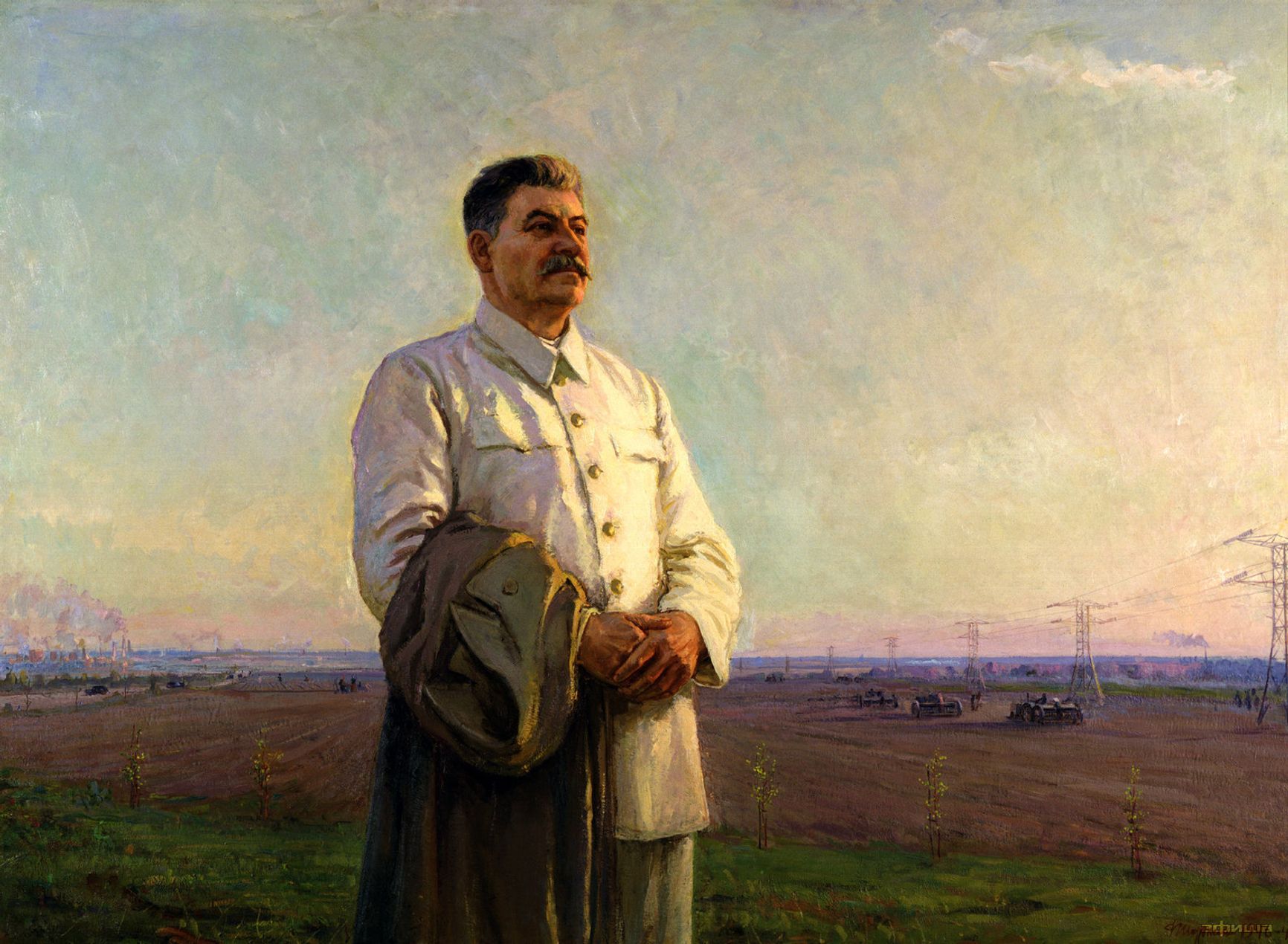 Картина "Утро нашей Родины" (1946-48 гг.), за которую Федор Шурпин был удостоен Сталинской премии