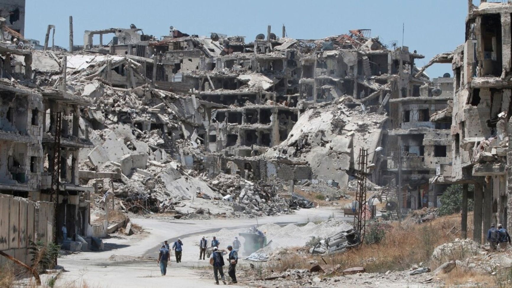 The ruins of Homs