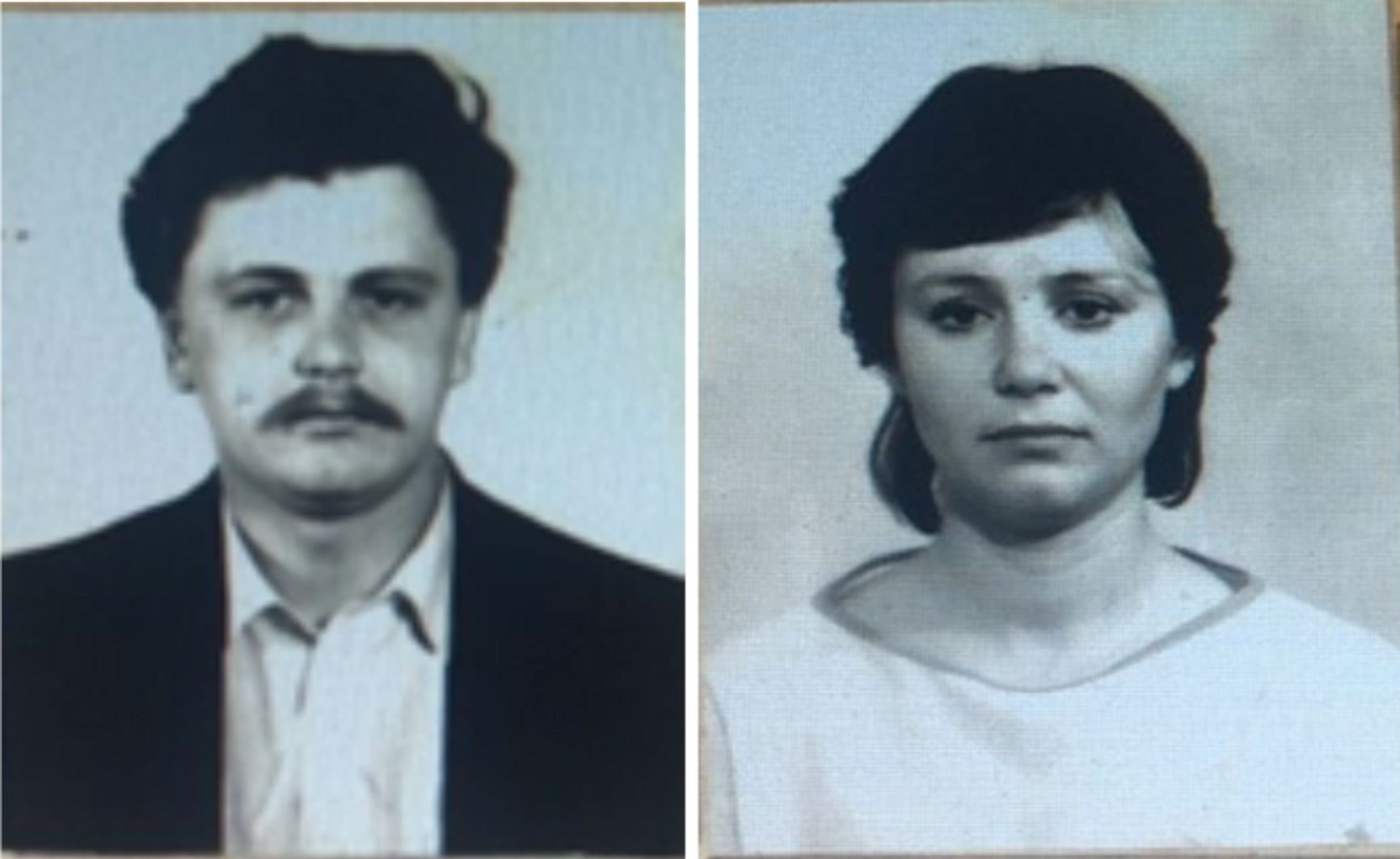 Nikolay and Elena Šapošnikov’s Soviet passport photos