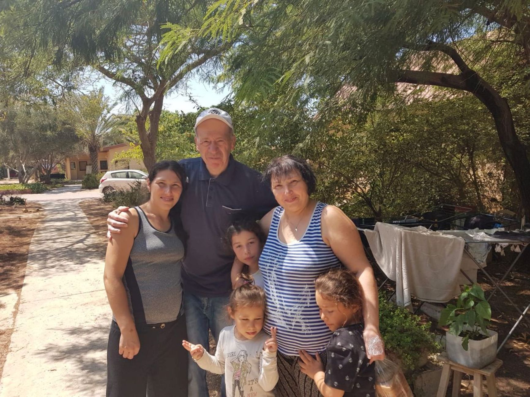 The Rozhanski family in kibbutz Holit