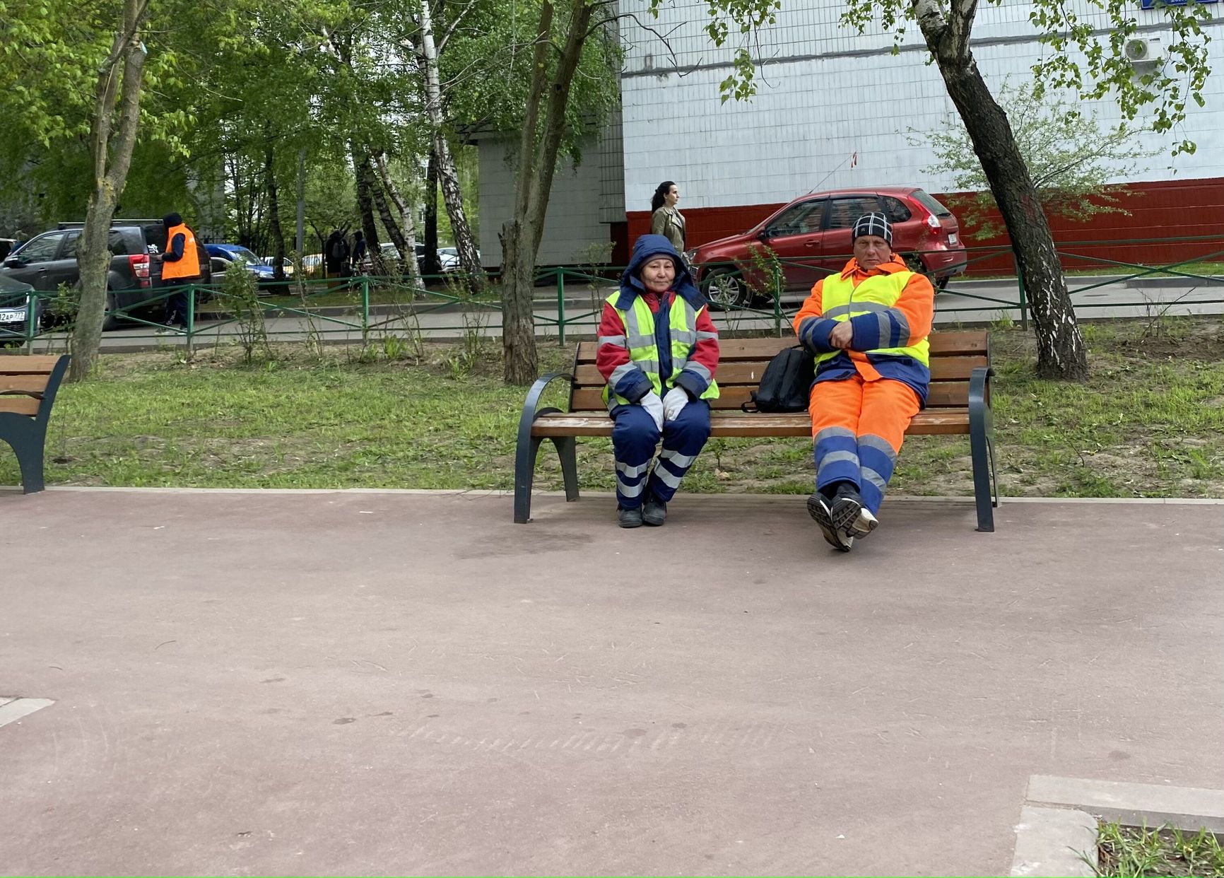 Avtodor employees in Moscow’s Tsaritsyno district