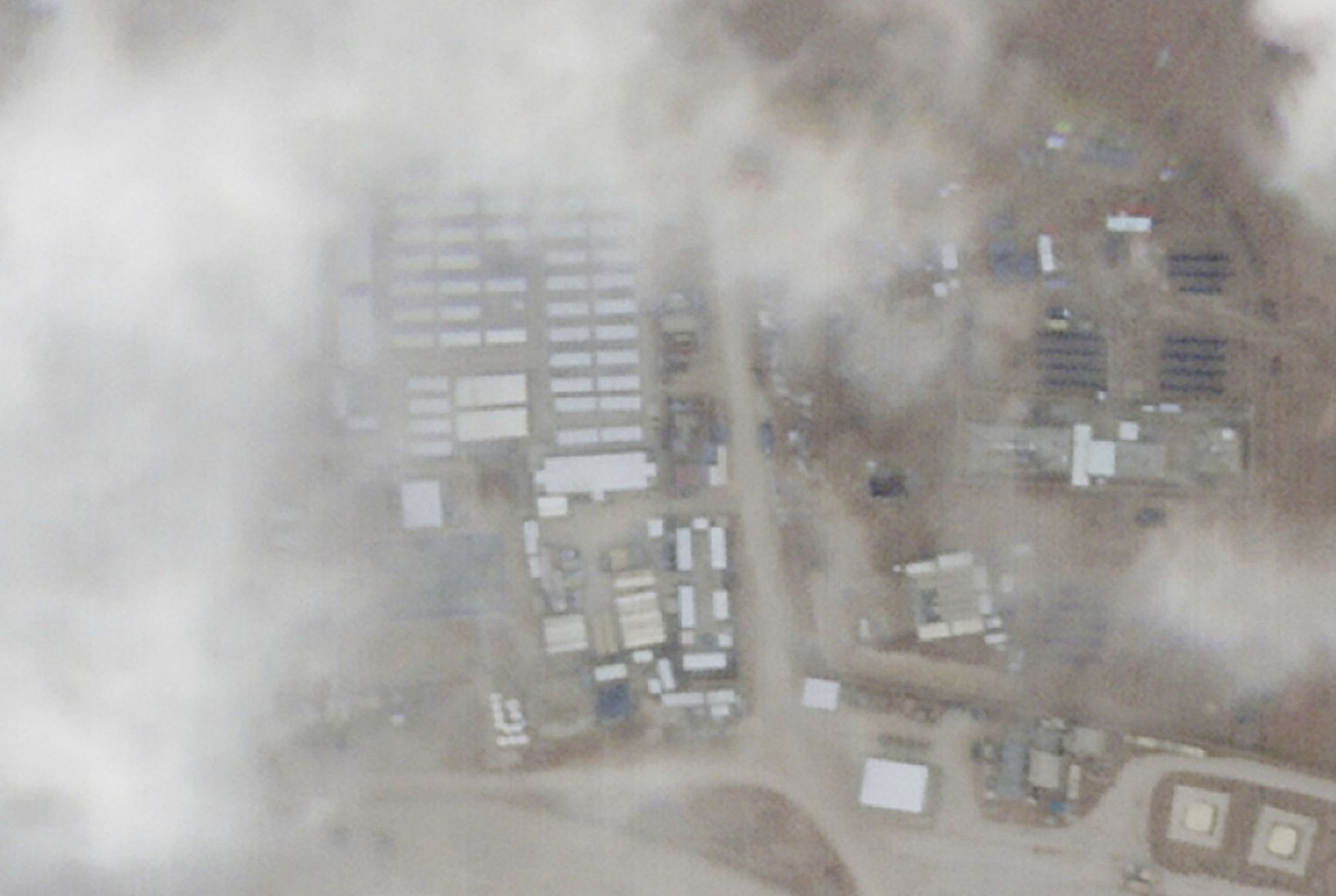A satellite photo from Planet Labs PBC shows a military base known as Tower 22 in northeastern Jordan on January 29, 2024.