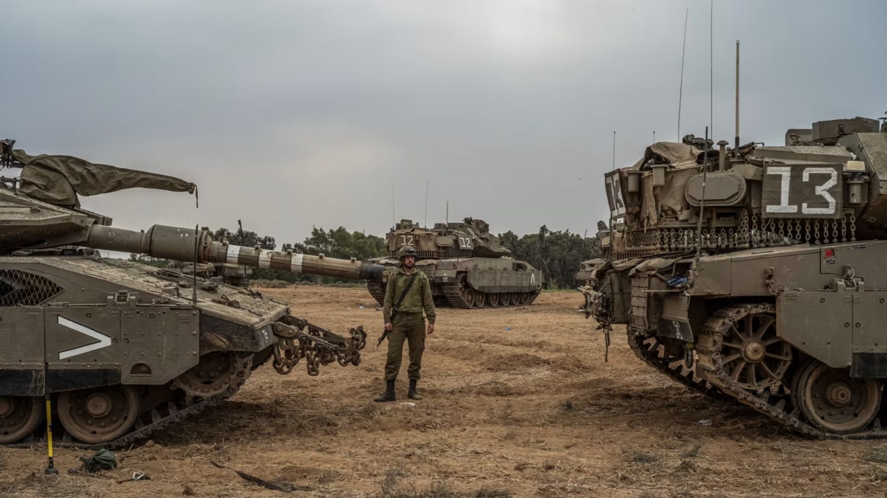 Позиции ЦАХАЛ на границе с сектором Газа