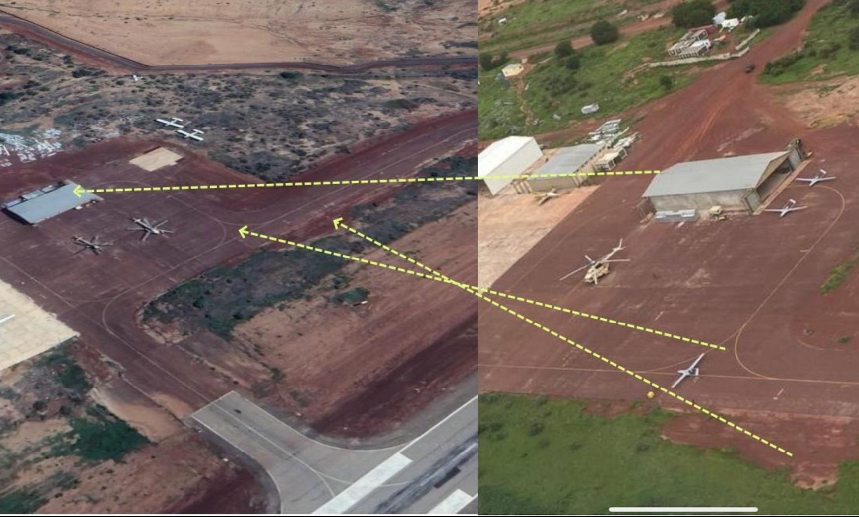 Согласно геолокации The Insider, на фотографии виден аэропорт Севарэ в Мали
