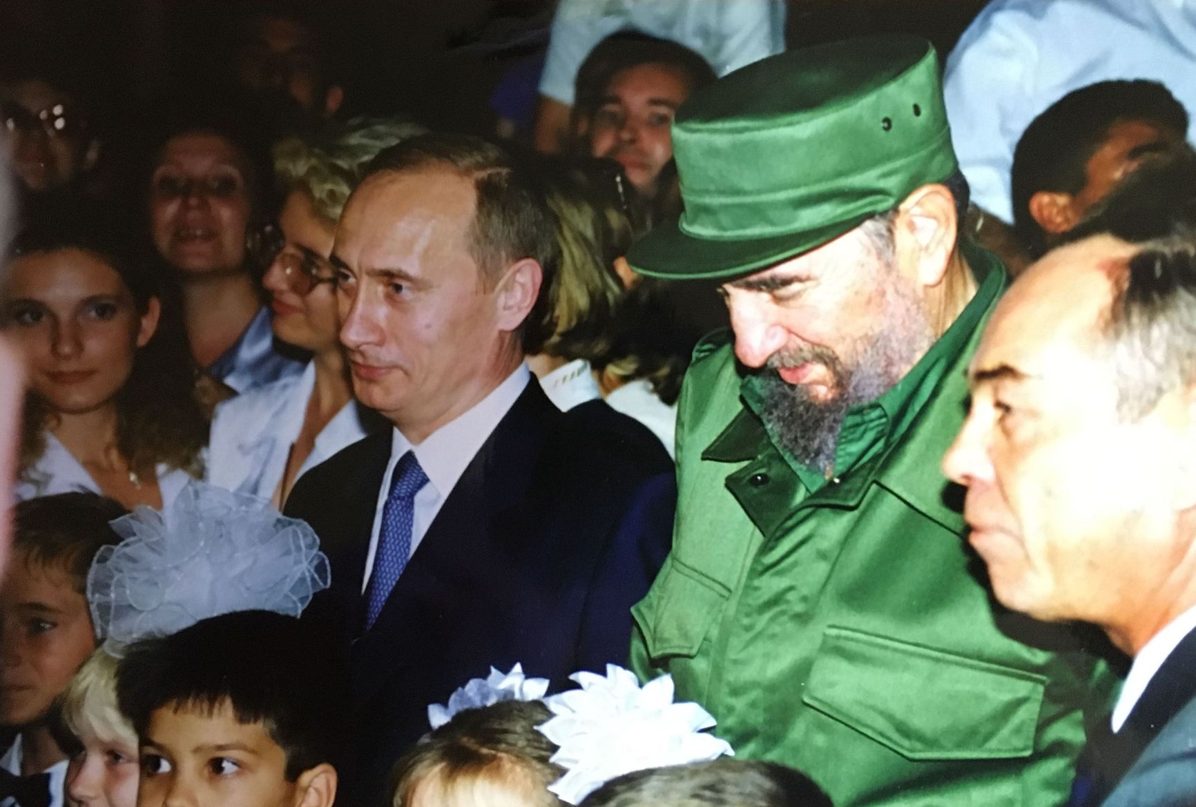 Путин и Фидель Кастро в 2000 году