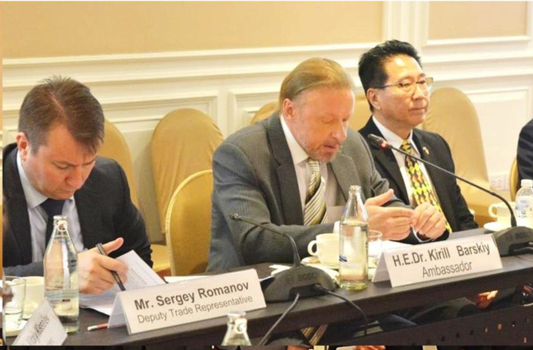 Sergey Romanov attending Thai-Russia Chamber of Commerece session in Bangkok, Thailand, in 2016. Photo by the Thai-Russia Chamber of Commerce.