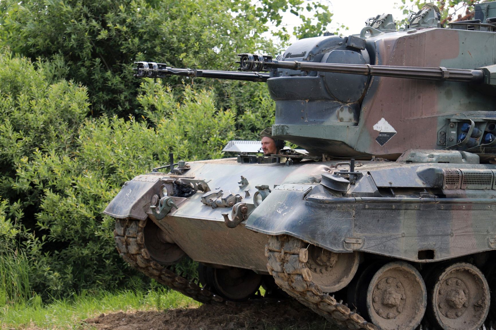 Dutch variant of the German Flakpanzer Gepard (nicknamed the 'Cheetah') in service with the Armed Forces of Ukraine