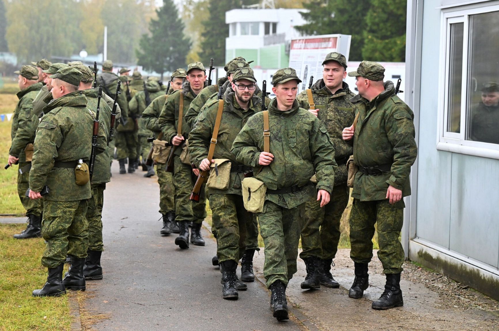 Russian Armed Forces servicemen mobilized in the Moscow region, October 1, 2022  