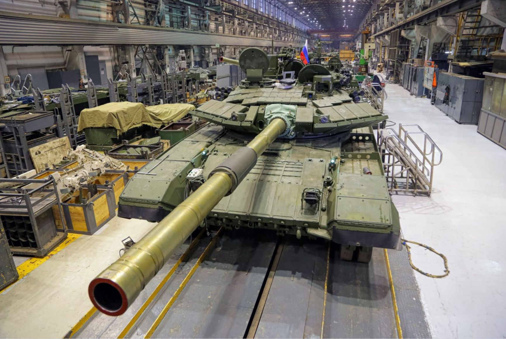 A production line in one of Uralvagonzavod's workshops, December 28, 2023