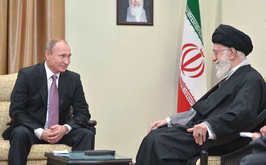 Владимир Путин и Али Хаменеи, 2022 год