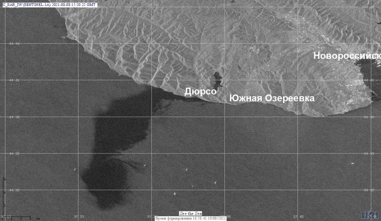 Разлив нефти у Новороссийска оказался в 400 тысяч раз масштабнее, чем сообщал виновник утечки. Площадь составила 80 км²