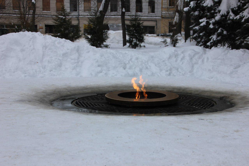 В Татарстане дети закидали снежками Вечный огонь. Прокуратура начала проверку