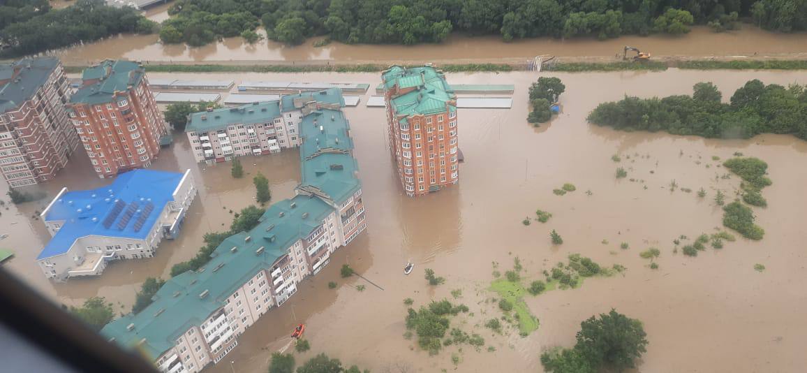 Вода разделила Уссурийск на две части — администрация. В Приморье продолжается наводнение